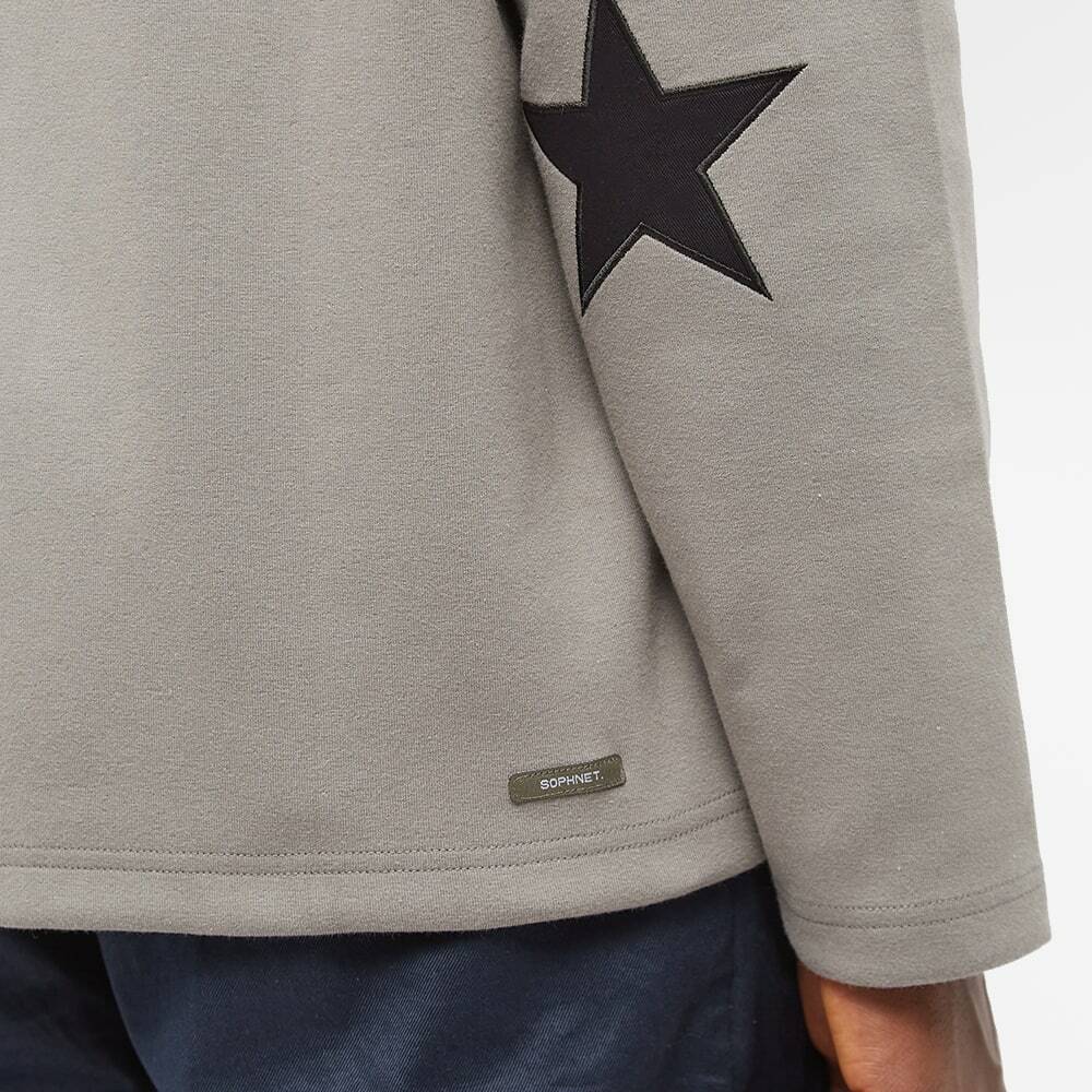 SOPHNET. Men's SOPHNET Star Elbow Patched Tech Knit Cardigan in