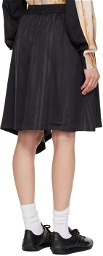 Y-3 Black Striped Midi Skirt