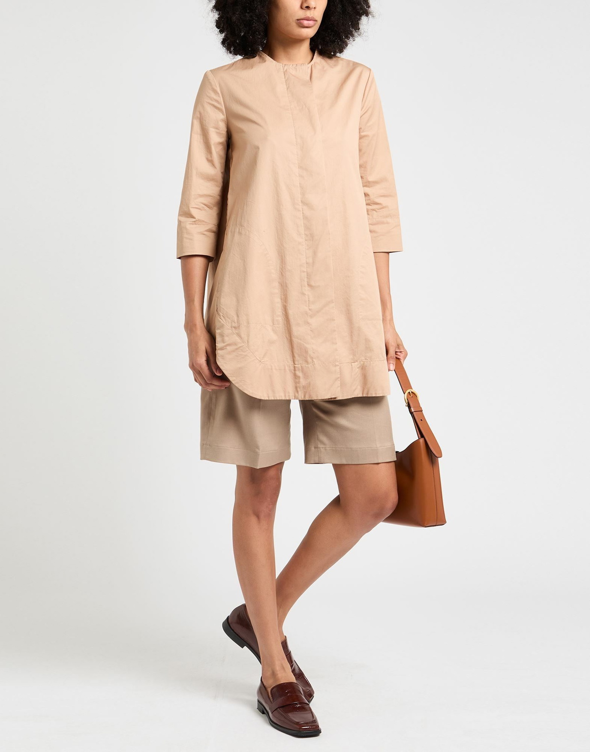 Alessia Santi Womens Overcoat & Trench Coat in Beige