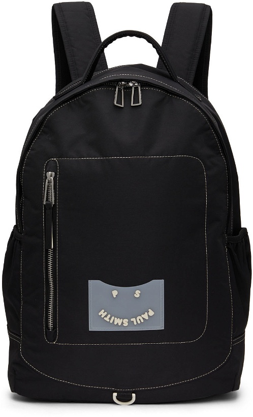 Photo: PS by Paul Smith Black 'Happy' Backpack