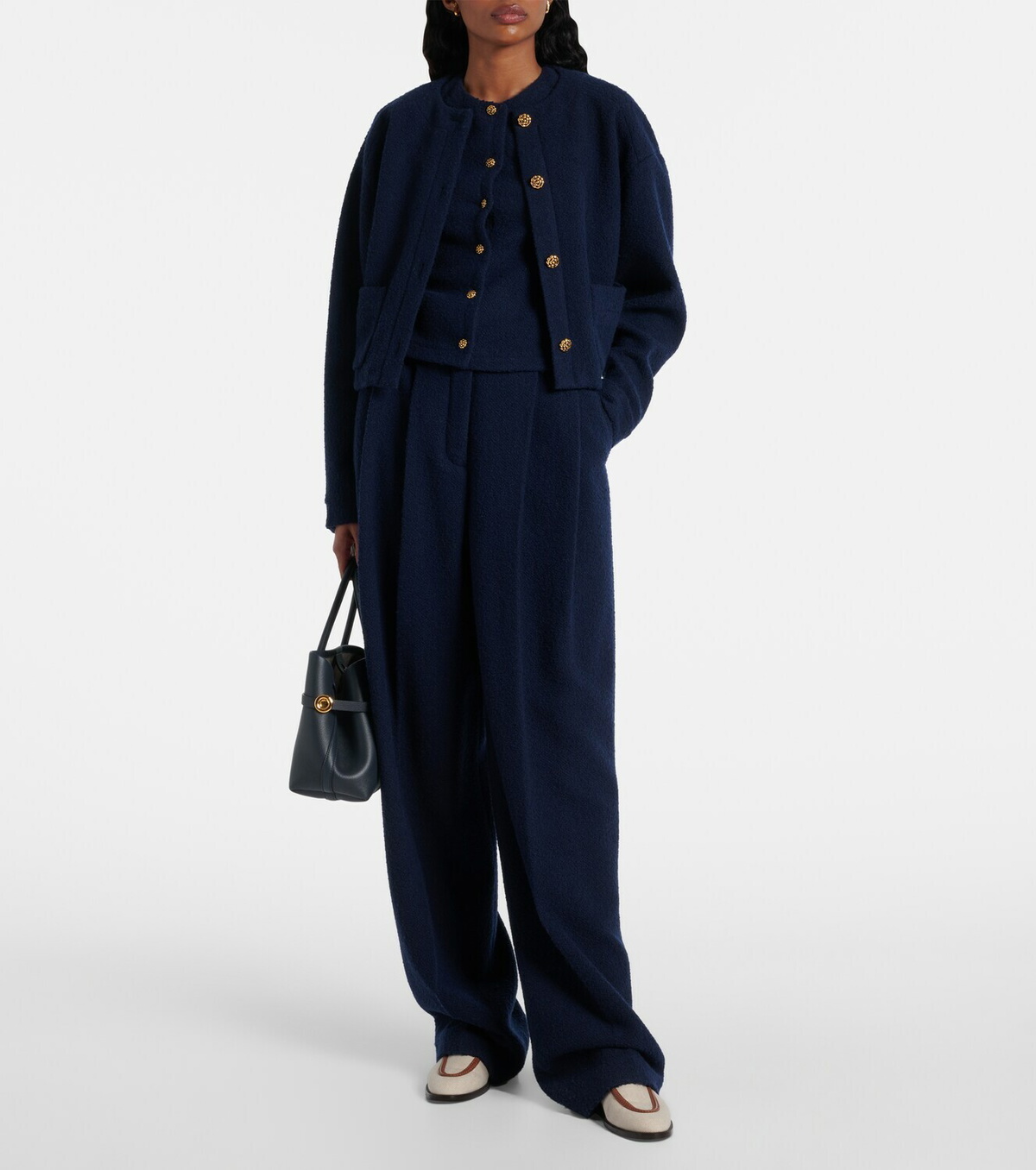 Loro Piana Kurt high-rise wide-leg pants