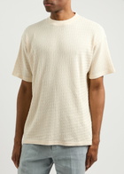 Percival Pointelle Cotton T-shirt Cream
