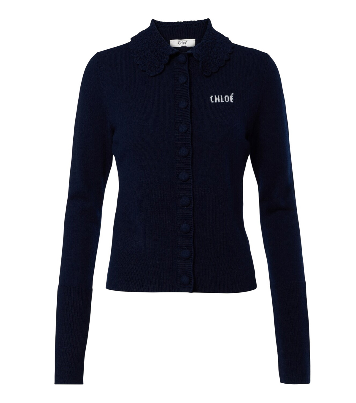 Chloé Tan Cropped Cardigan Chloe