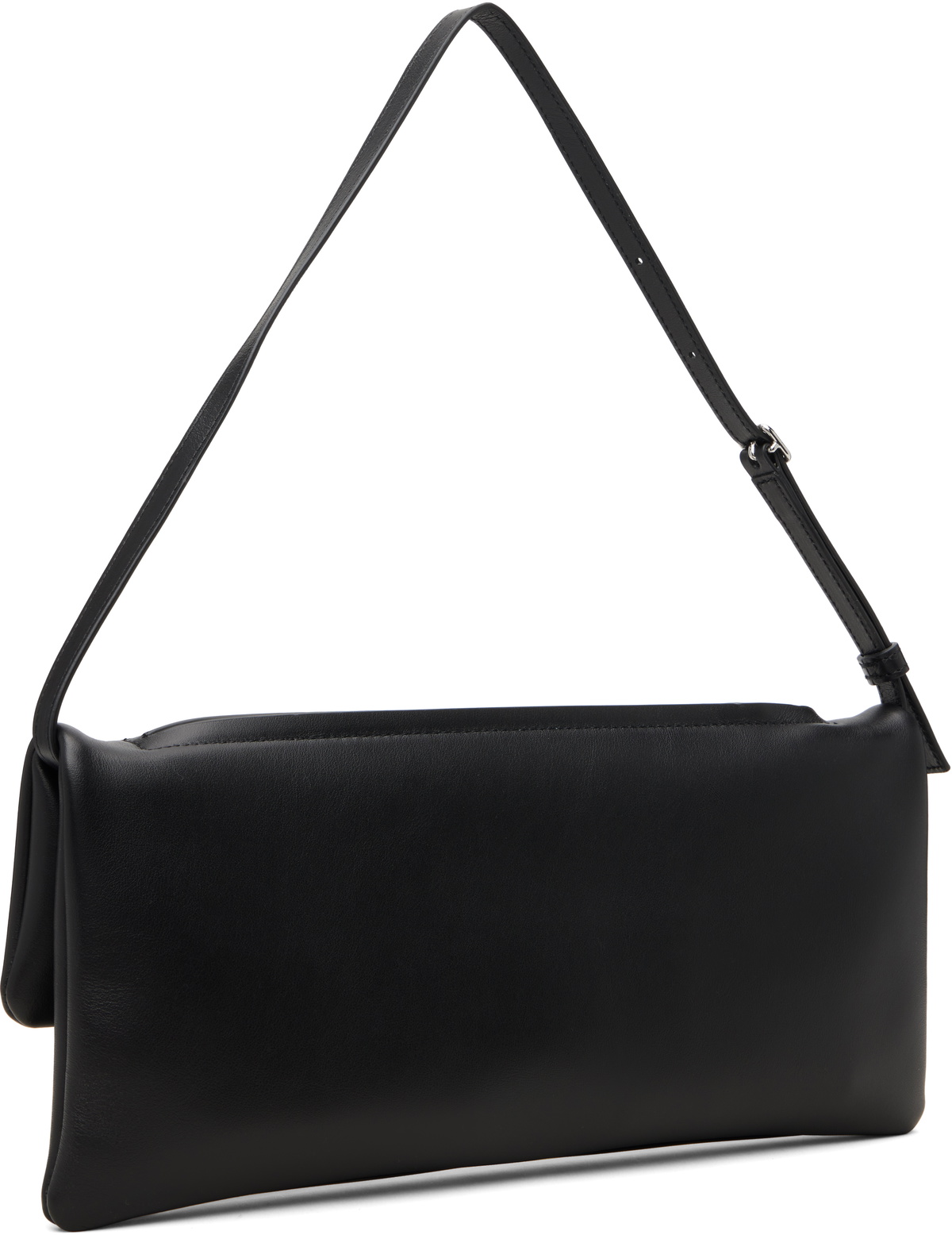 Courrèges Black Cuff Leather Clutch