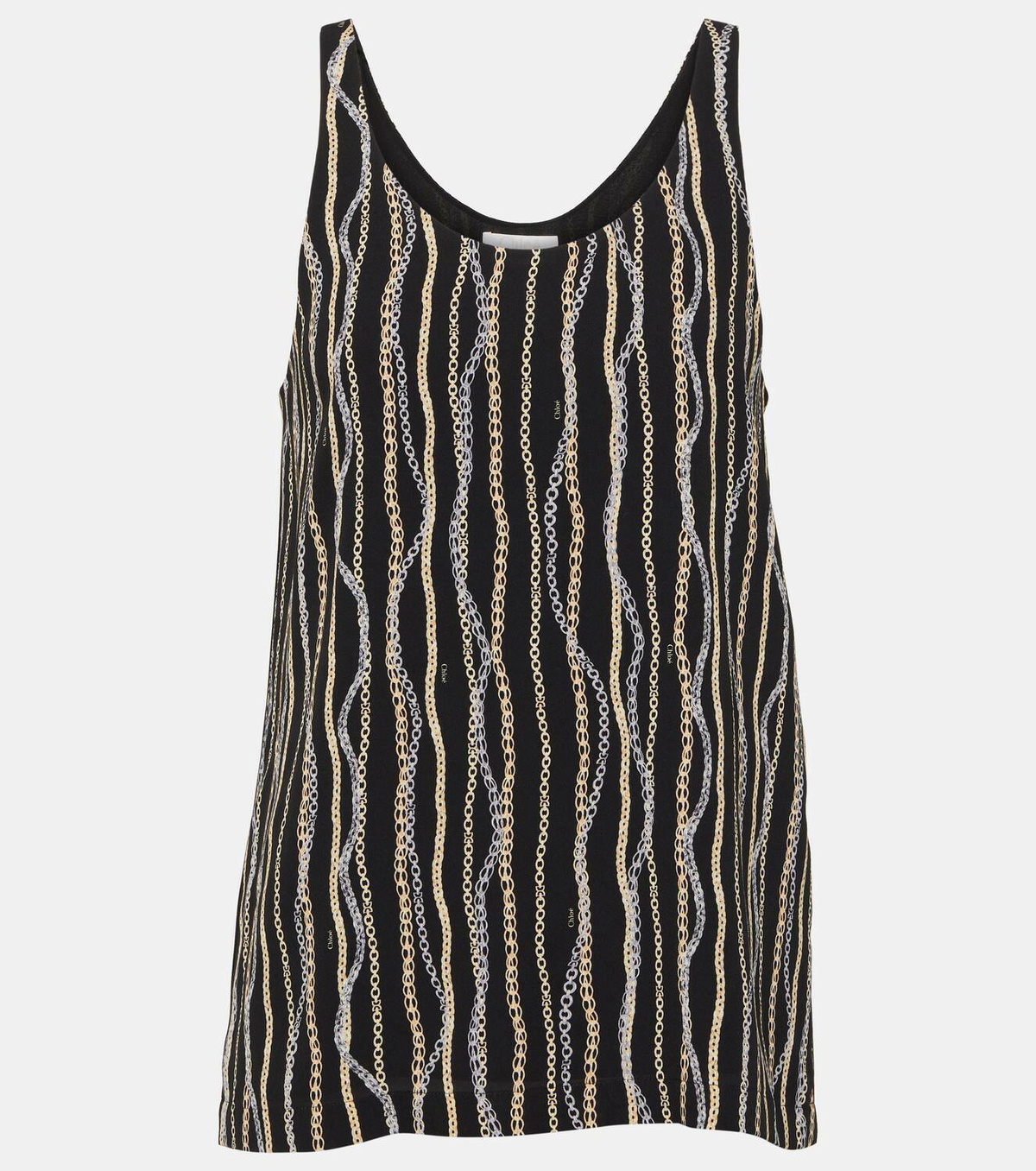 Chloé Printed silk tank top Chloe