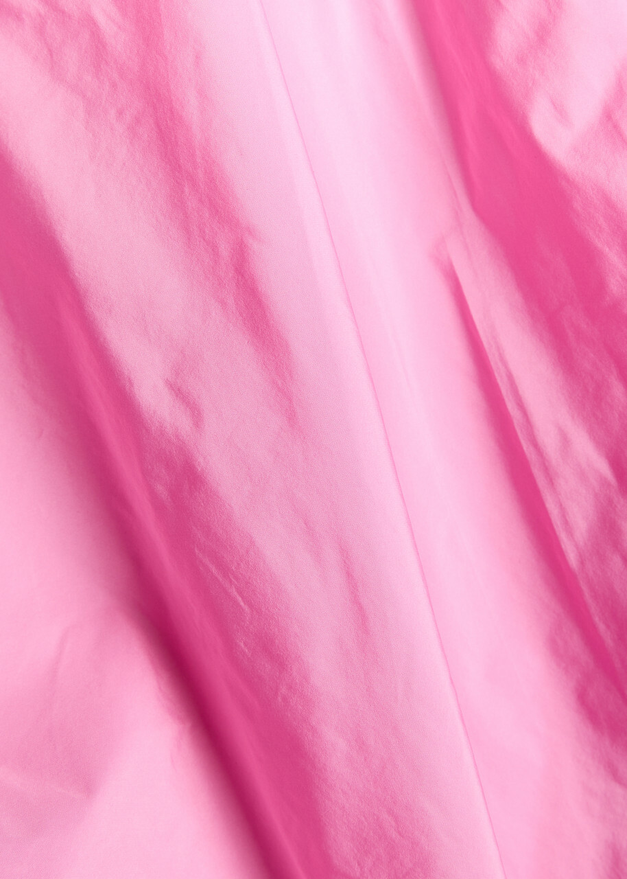Talbot Runhof Gathered Taffeta Gown Pink