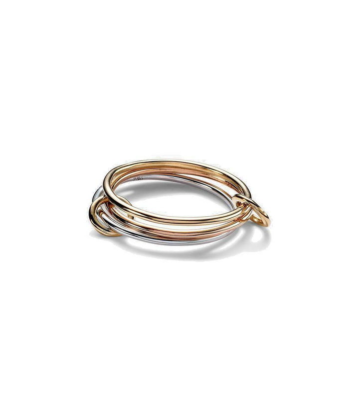 Photo: Spinelli Kilcollin Cyllene MX 18kt gold linked rings
