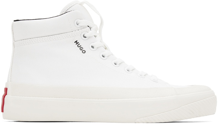 Photo: Hugo White Dyer High-Top Sneakers