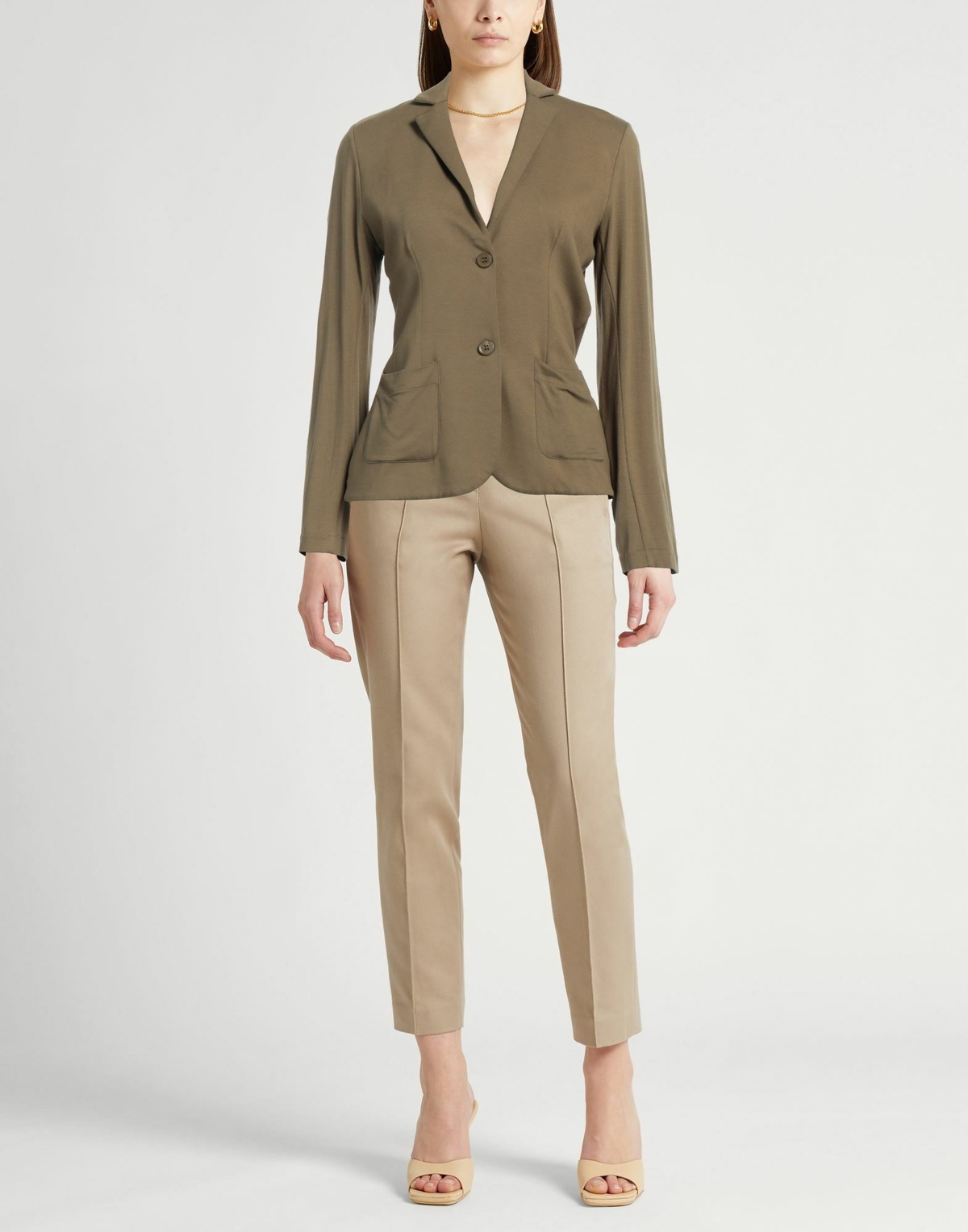 Majestic Filatures Womens Blazer Military in Green