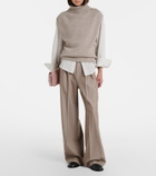 Jardin des Orangers Turtleneck wool and cashmere sweater vest