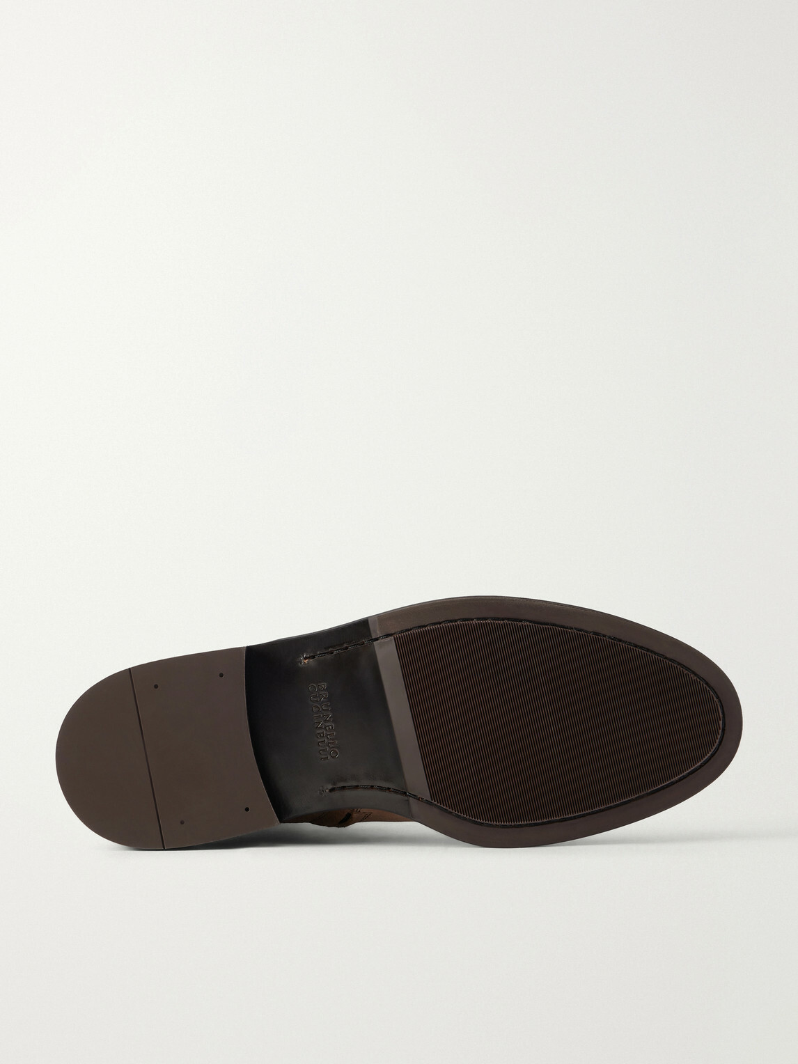 Brunello Cucinelli - Waxed Suede Chelsea Boots - Neutrals