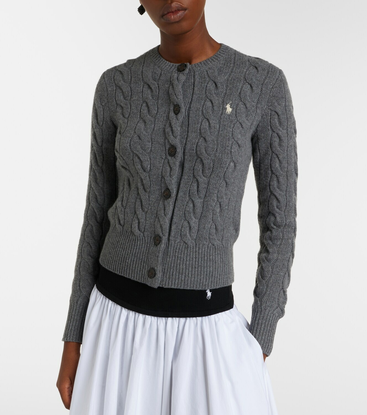 Polo Ralph Lauren Cable-knit wool and cashmere cardigan