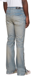 AMIRI Indigo Crystal Stack Jeans