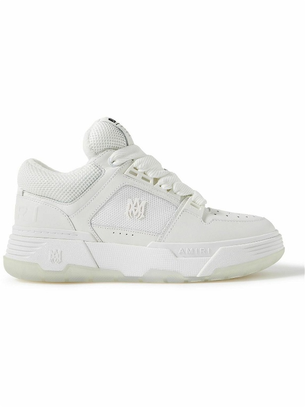 Photo: AMIRI - MA-1 Mesh and Leather Sneakers - White