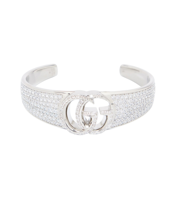 Photo: Gucci GG Marmont embellished cuff bracelet