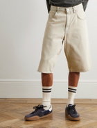 AGOLDE - Fusion Straight-Leg Denim Shorts - Neutrals