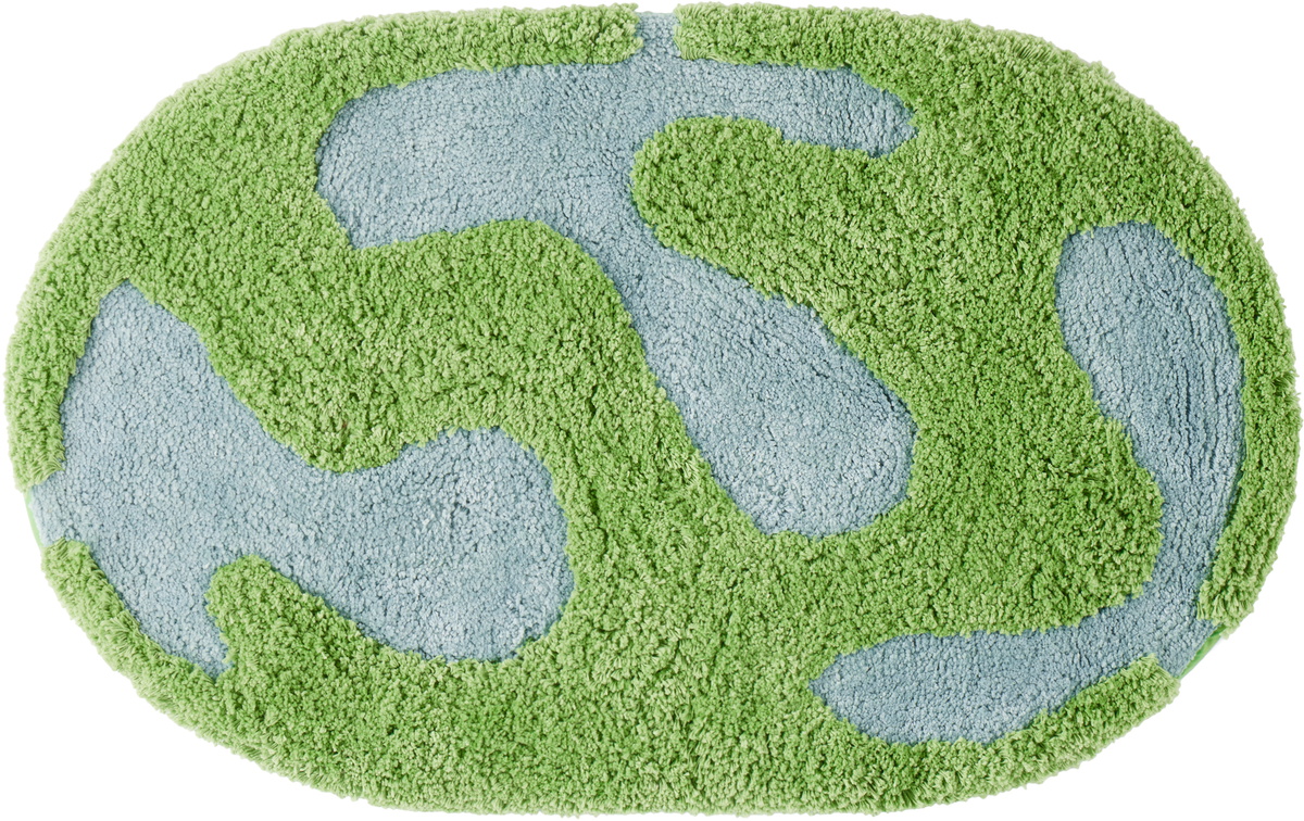 Mush Studios Green & Blue Doma Bath Mat