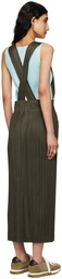 PLEATS PLEASE ISSEY MIYAKE Khaki Thicker Bottoms 2 Midi Skirt