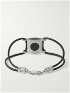 Lanvin - Gold- and Silver-Tone, Onyx and Leather Necklace