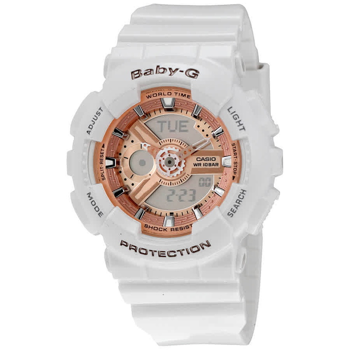 Photo: Casio Baby G White Resin Ladies Watch BA110-7A1
