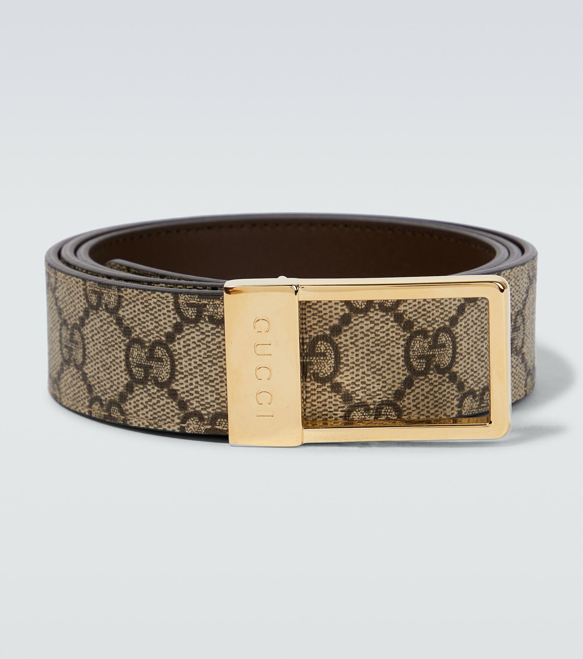 Gucci Supreme Canvas Leather store Belt