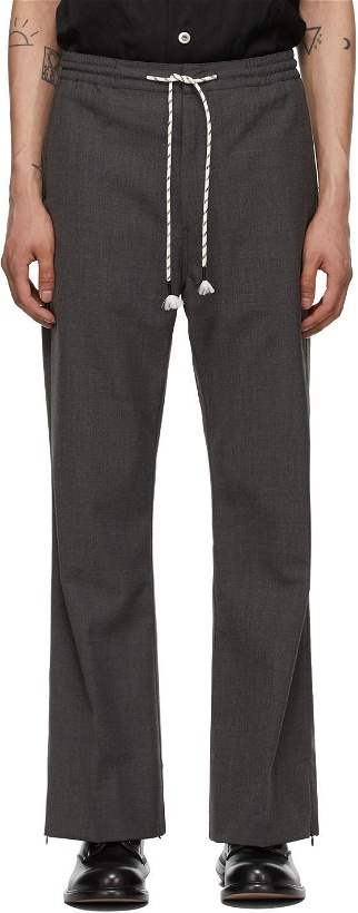 Photo: Cornerstone Grey Wool Drawstring Trousers