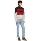 Isabel Marant Black and Red Gallianh Sweatshirt