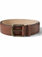 Anderson & Sheppard - 3cm Leather Belt - Brown