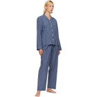 Tekla Navy Fine Twill Pyjama Pants