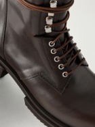 Rick Owens - Army Gabe Leather Lace-Up Boots - Brown
