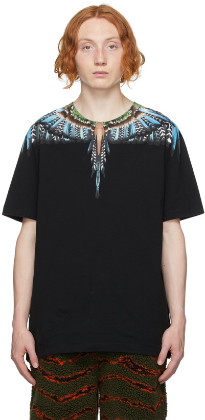 Photo: Marcelo Burlon County of Milan Black & Blue Wings T-Shirt