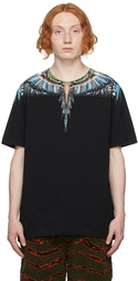 Marcelo Burlon County of Milan Black & Blue Wings T-Shirt