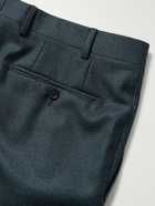 Canali - Houndstooth Wool Suit Trousers - Blue