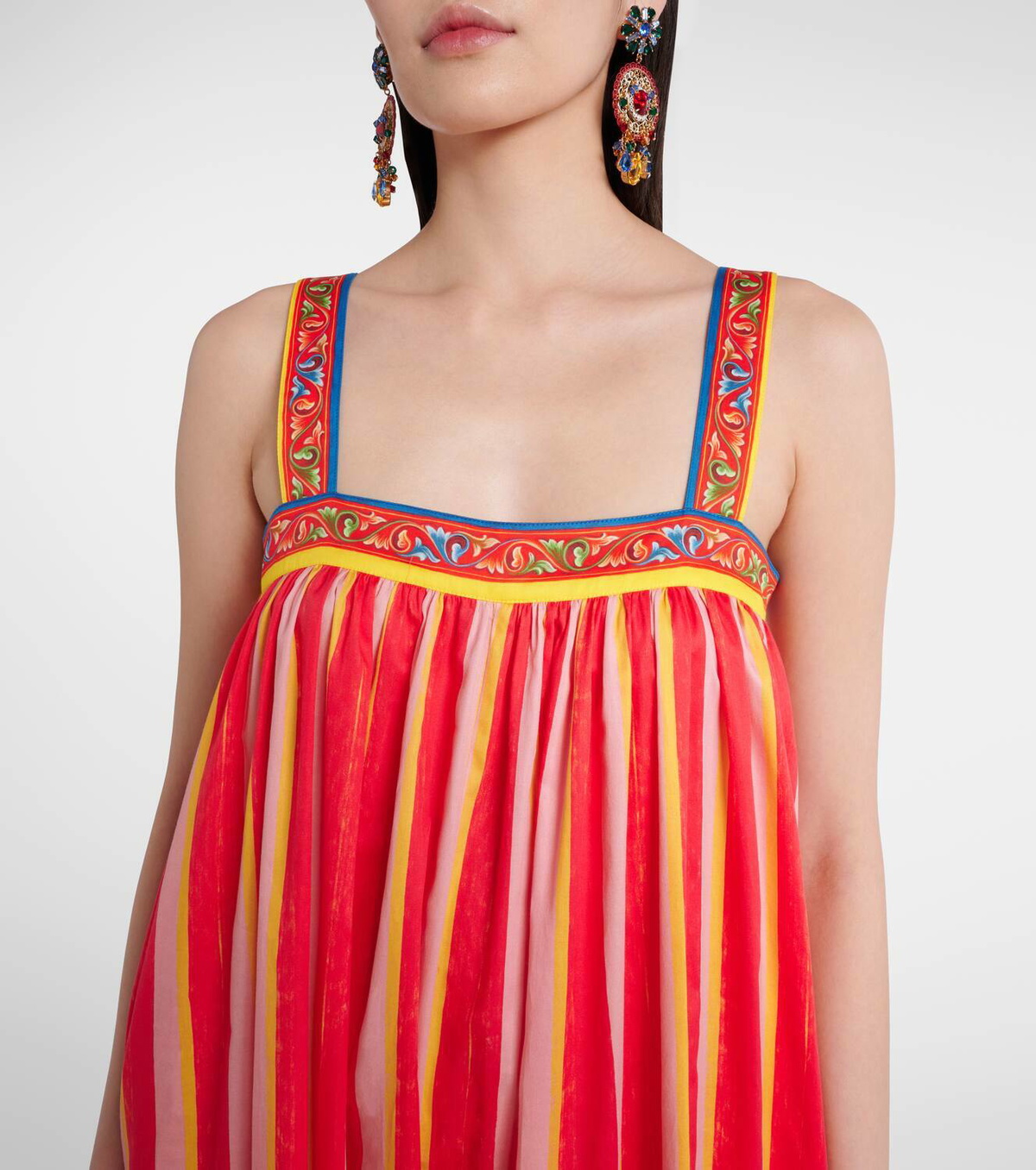 Dolce&Gabbana Printed cotton jumpsuit