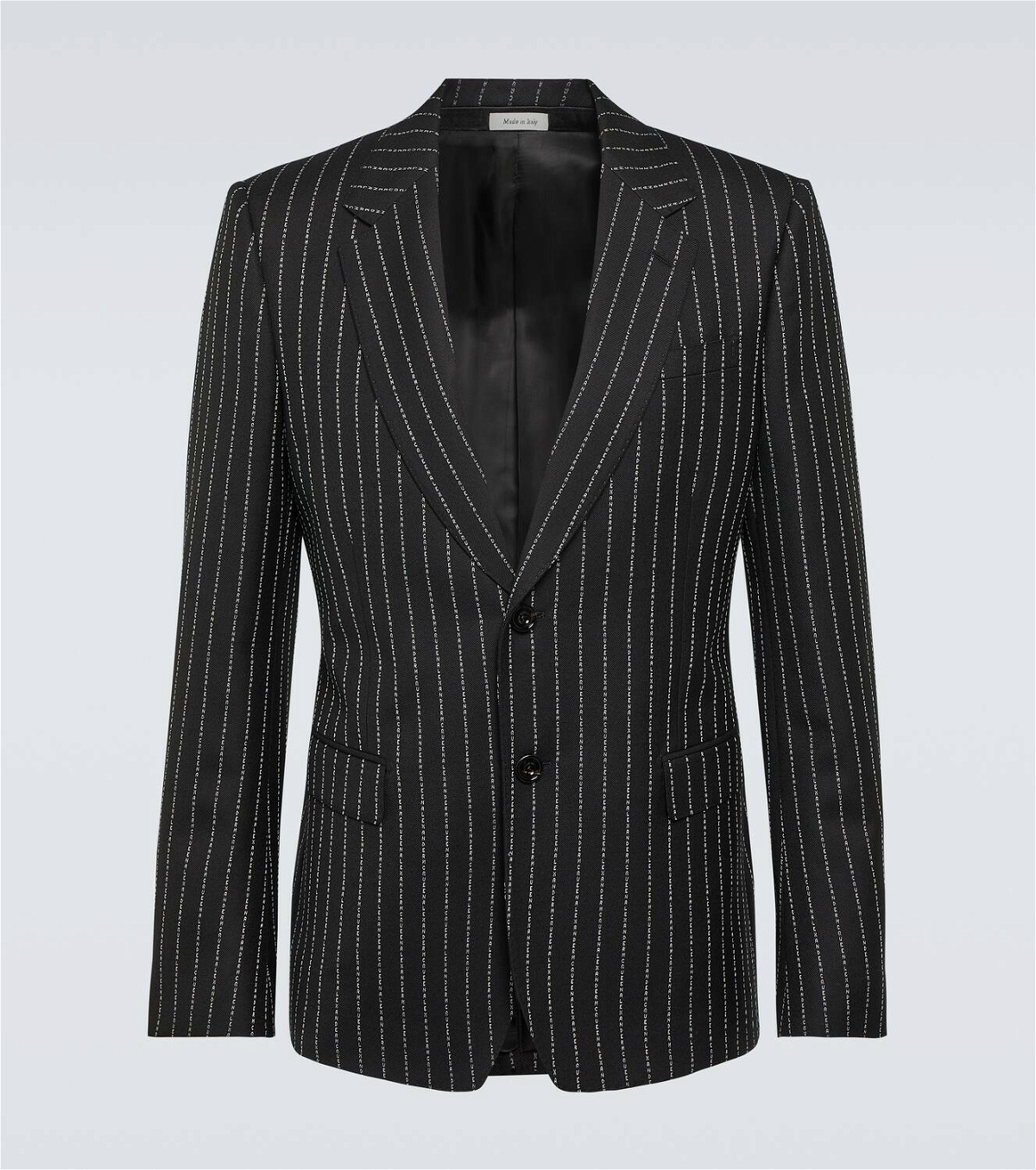 Alexander McQueen Pinstripe wool suit jacket