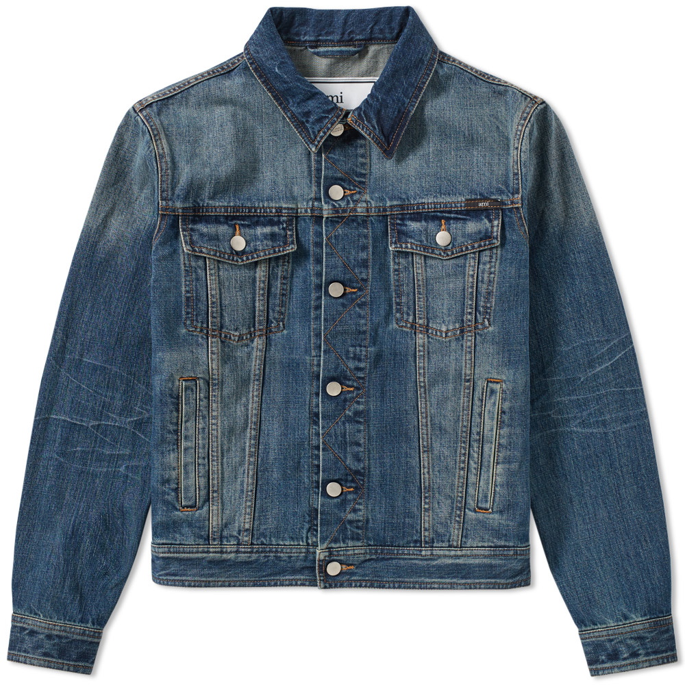 AMI Pocket Logo Denim Jacket AMI