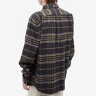 Portuguese Flannel Men's Arquive 72 Check Shirt in Charcoal