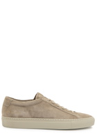 Common Projects Achilles Premium Suede Sneakers Taupe