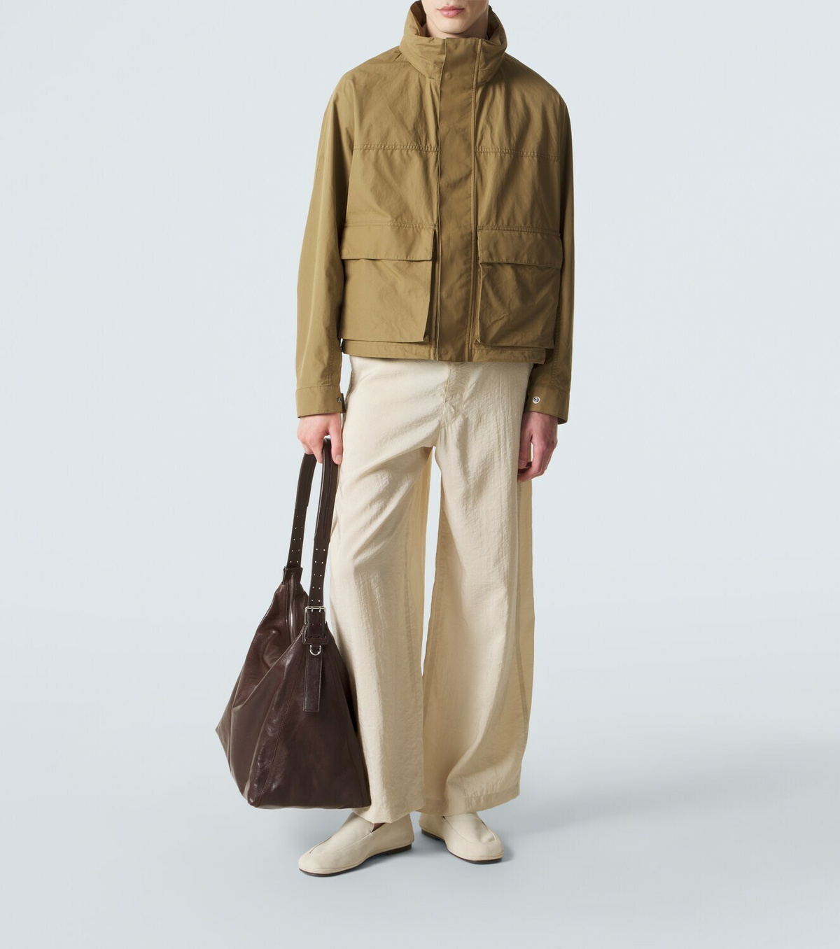 Lemaire Belted leather shoulder bag