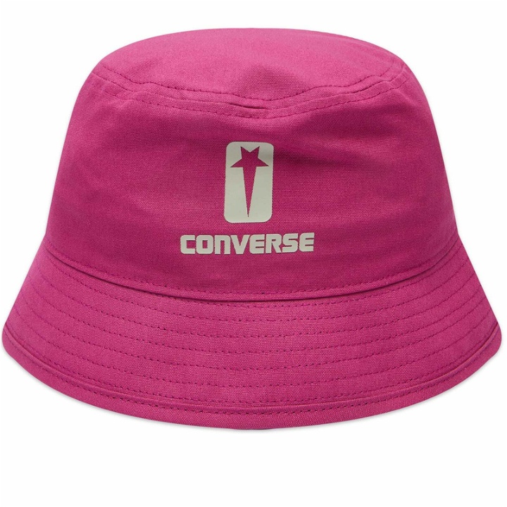 Photo: Converse x DRKSHDW Bucket Hat in Hot Pink