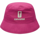 Converse x DRKSHDW Bucket Hat in Hot Pink