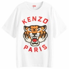 Kenzo Men's Lucky Tiger Embroidered T-Shirt in White