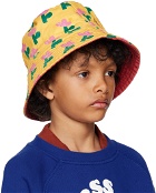 Bobo Choses Kids Yellow Sea Flower Reversible Bucket Hat