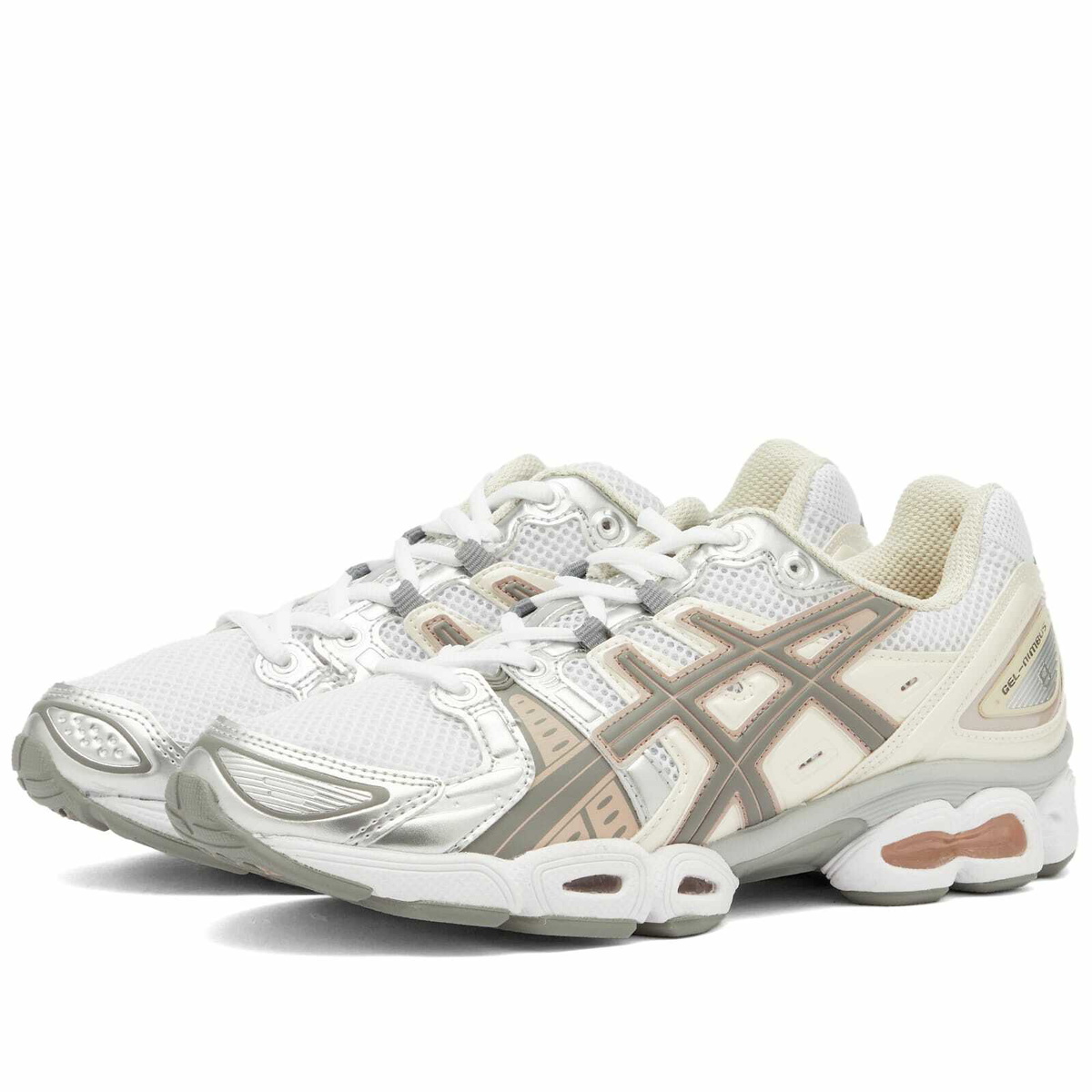 Asics Women s Gel Nimbus 9 Sneakers in White Oatmeal