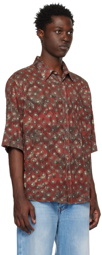 Acne Studios Red Floral Shirt