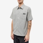 Flowers Men's Figment Check Short Sleeve Shirt in Blue
