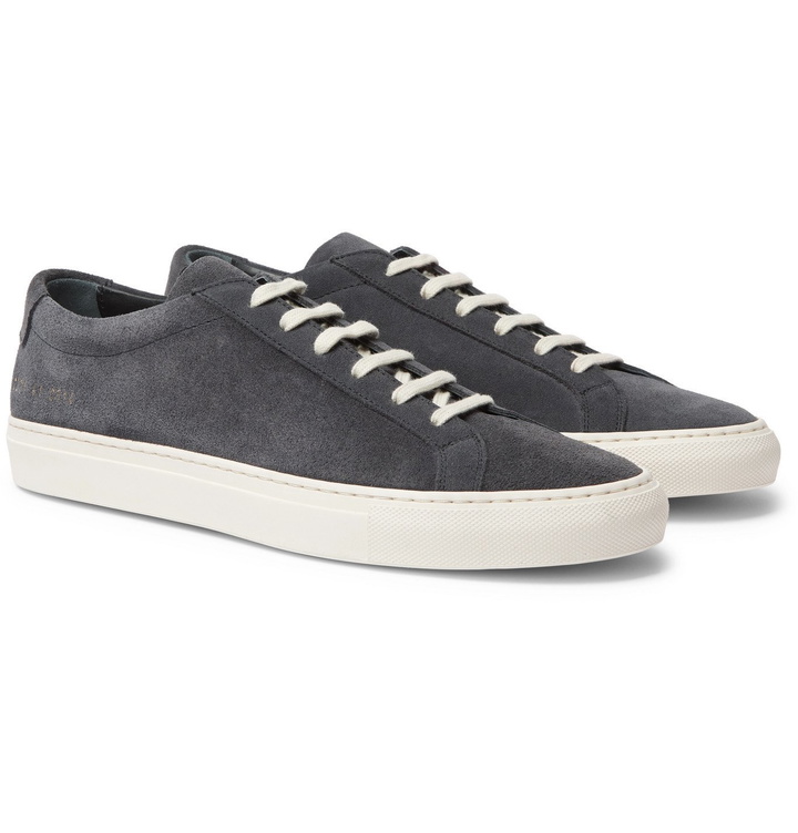 Photo: Common Projects - Achilles Suede Sneakers - Gray