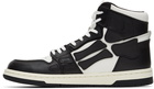 AMIRI Black & White Skel Top Hi Sneakers