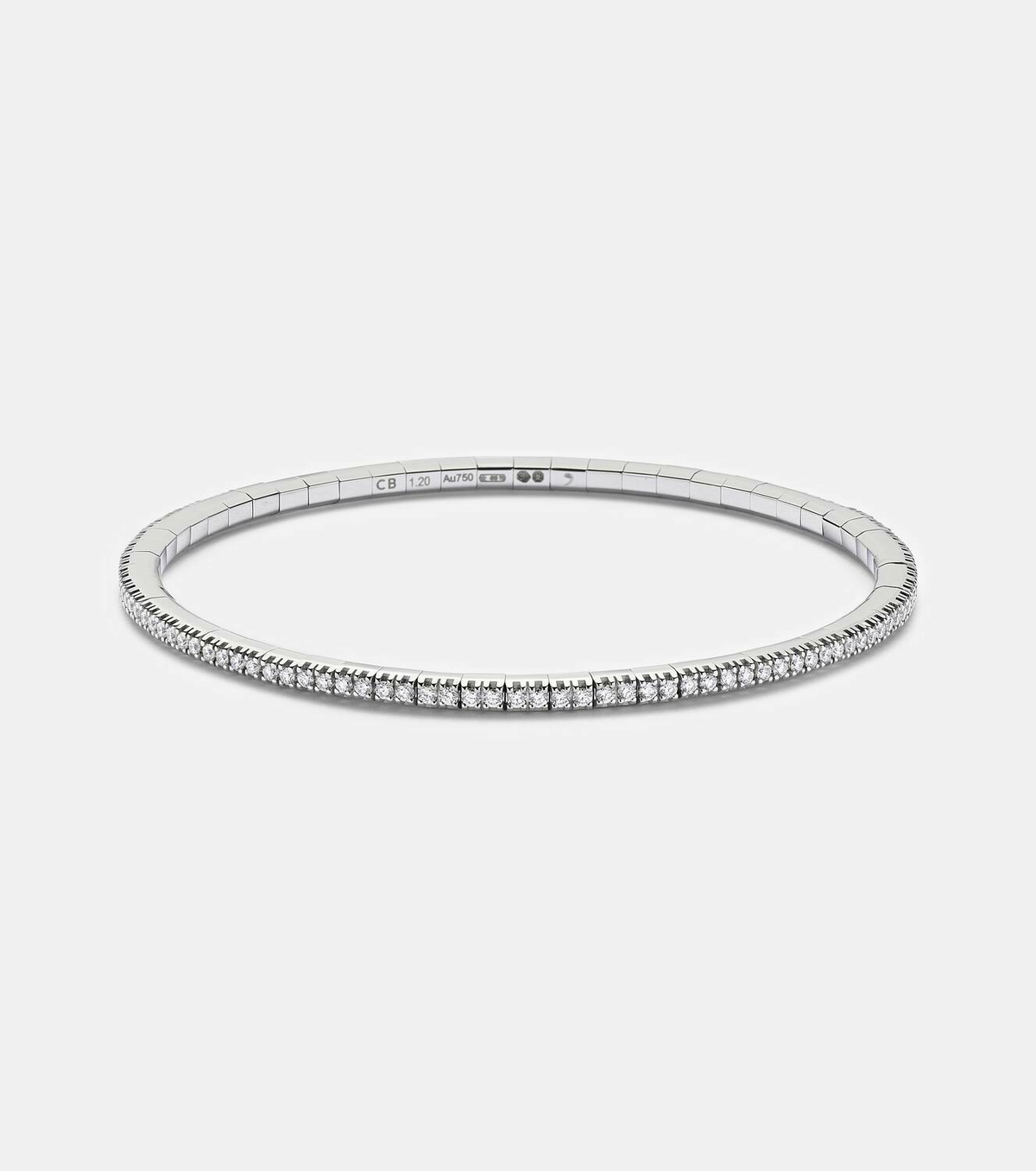 Bucherer Fine Jewellery Stretchy 18kt white gold bracelet with diamonds