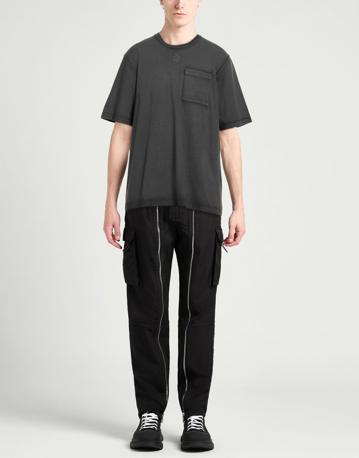 Mcqueen Mens T-shirt Charcoal